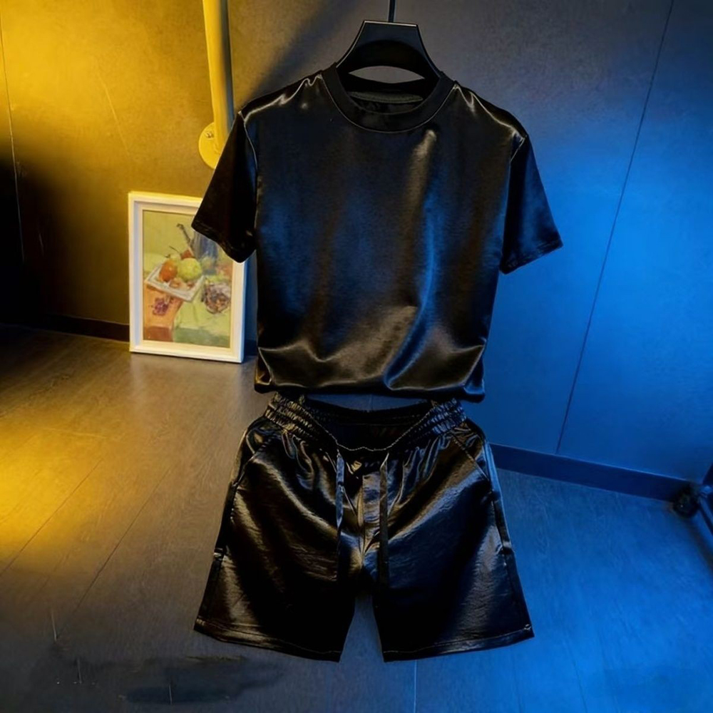 Summer Clothing Men Fashion - Conjunto de Pantalones Cortos y Camiseta