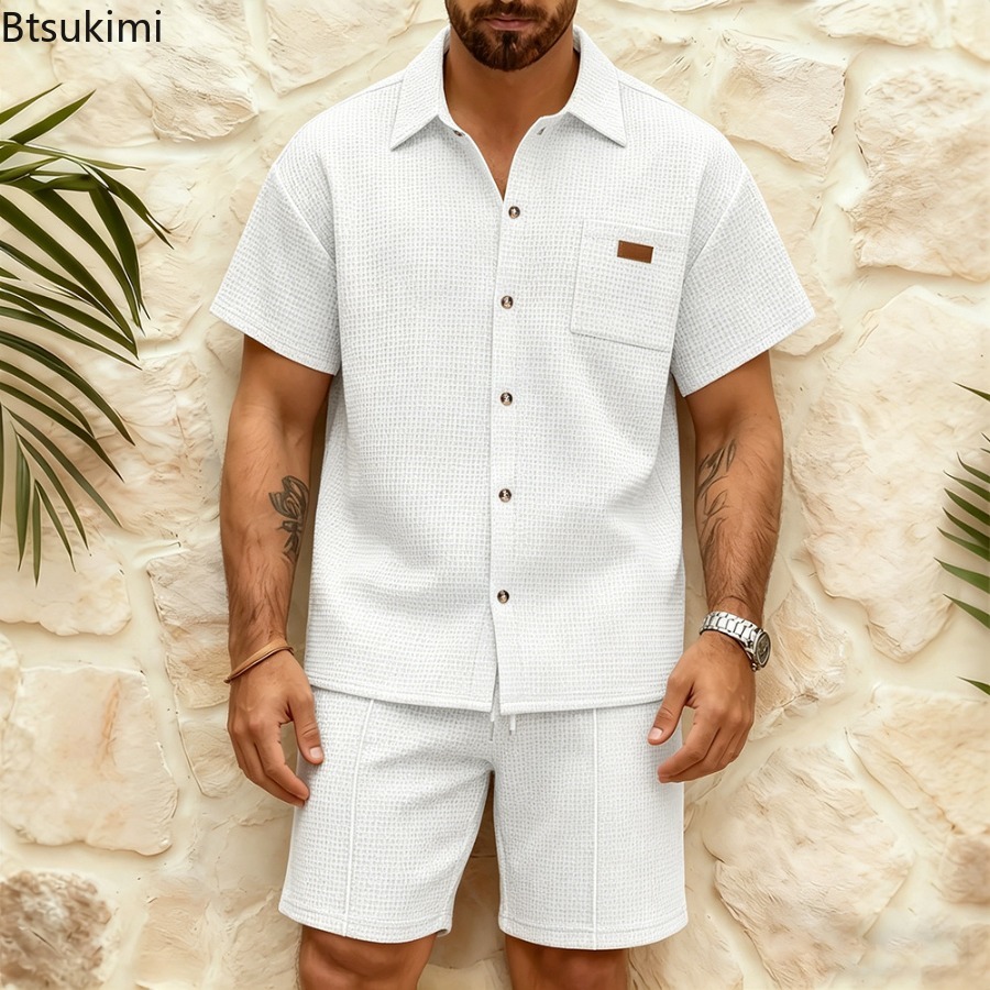 Summer Clothing Men Fashion - Conjunto de Verano para Hombre, Camisa