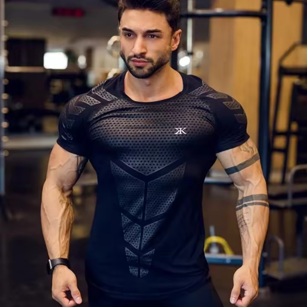Summer Clothing Men 2025 - 2025 hombres corriendo deportes camiseta entrenamiento