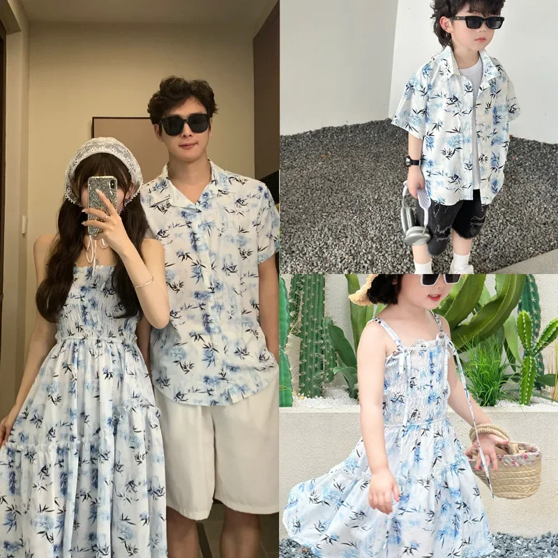 Summer Clothing Holiday - Resort Pareja apariencia padres e hijos
