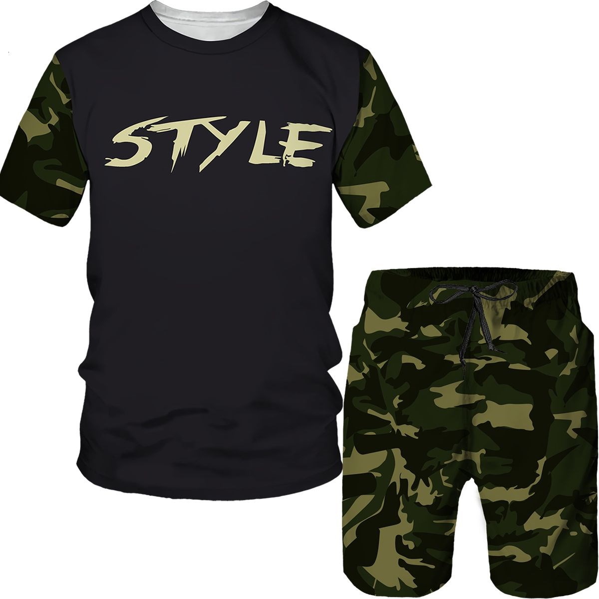 Summer Clothing Haul - Trajes de Camuflaje para Hombre, Camisetas