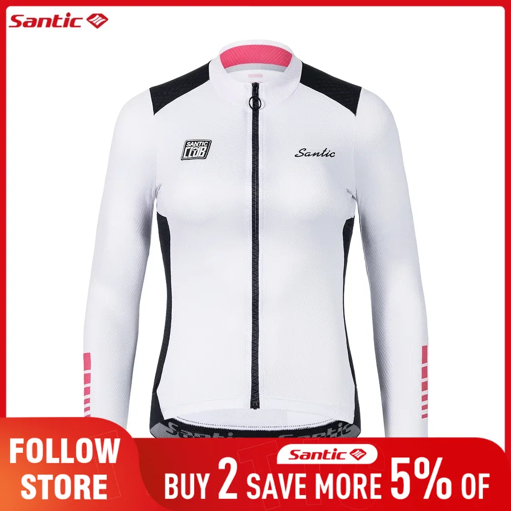 Summer Clothing Outlet - Santic Outlet-Camiseta de ciclismo para mujer,