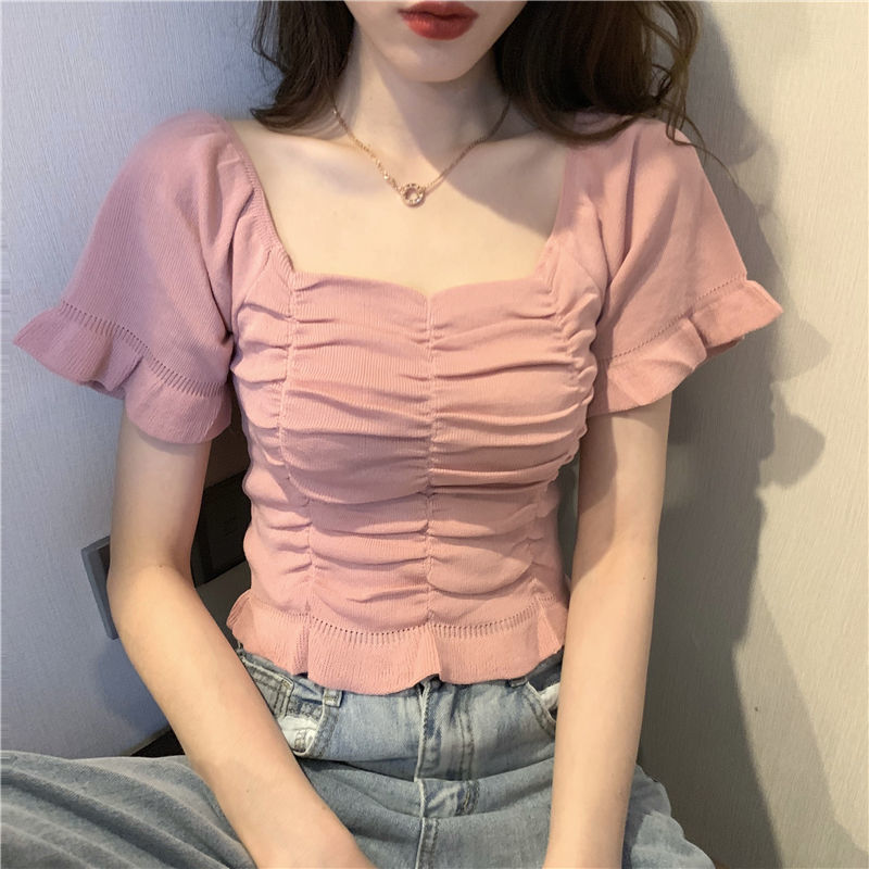 Summer Clothing For Teens - Blusa de punto a la moda