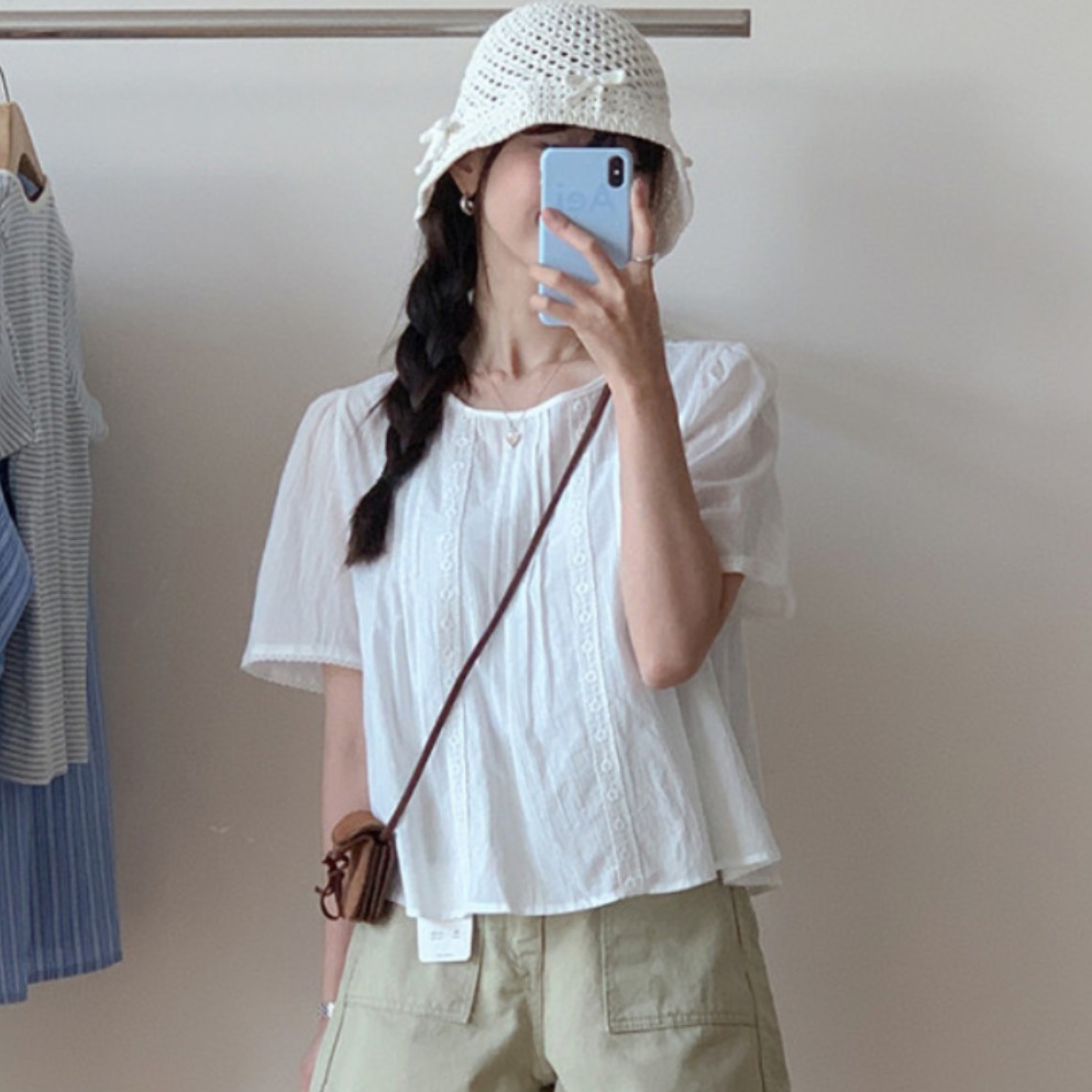 Blusa de Encaje Estilo Dulce p - Summer Clothing For Teens reseña y precio
