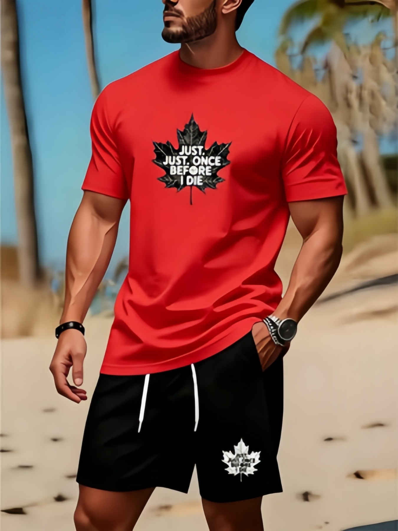 Conjunto de camiseta y pantalo - Summer Clothing Men Fashion reseña y precio