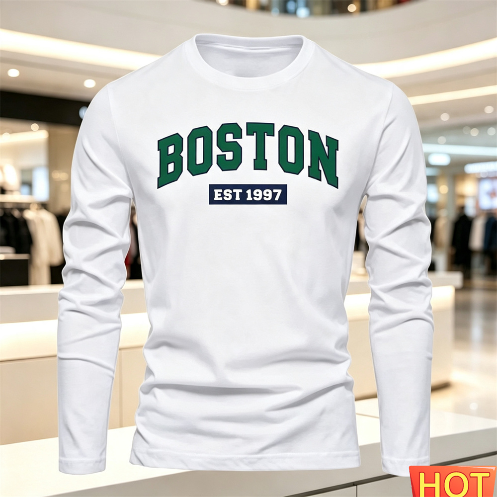 Camiseta de manga larga para h - Summer Clothing Men Fashion reseña y precio