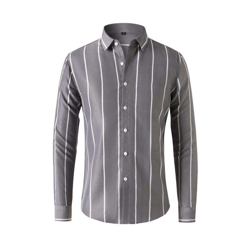 Camisa de Vestir a Rayas para  - Summer Clothing Men Fashion reseña y precio