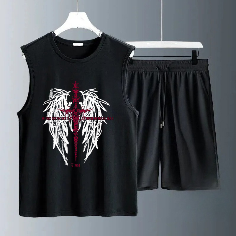 Conjuntos de Camisetas sin Man - Summer Clothing Us reseña y precio