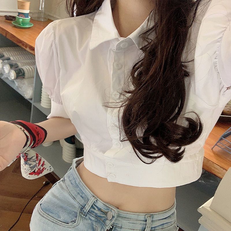 Camisa blanca coreana de veran - Summer Clothing For Teens reseña y precio