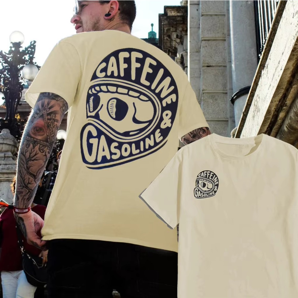 Camiseta de algodón con estamp - Summer Clothing Men 2025 reseña y precio