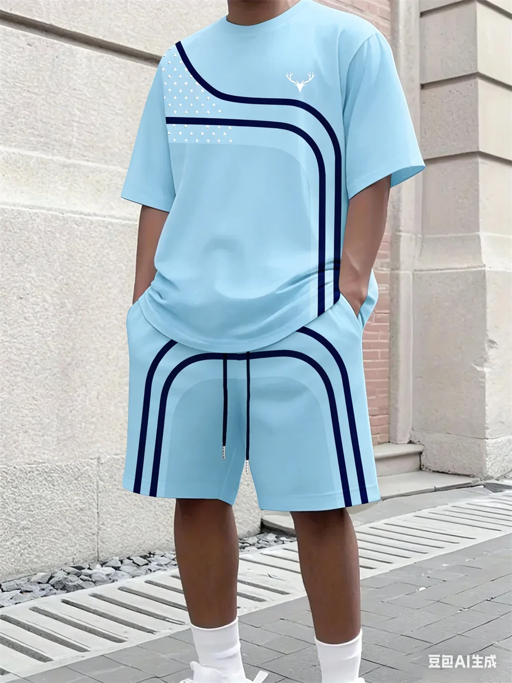 Conjunto de Camiseta y Pantalo - Summer Clothing Men Fashion reseña y precio